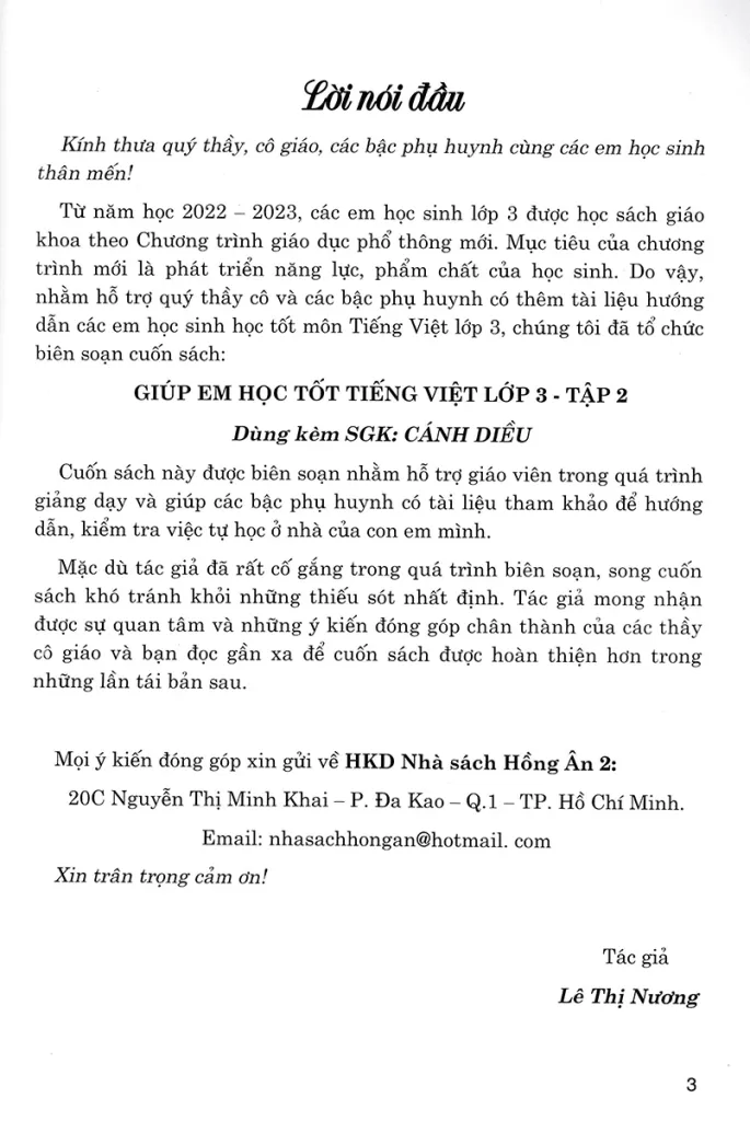 GIÚP EM HỌC TỐT TIẾNG VIỆT LỚP 3 - TẬP 2 (Dùng kèm SGK Cánh Diều)
